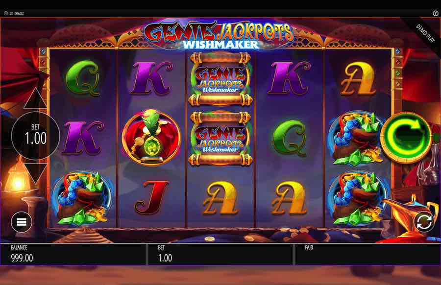 Genie Jackpots Wishmaker Slot Base Game