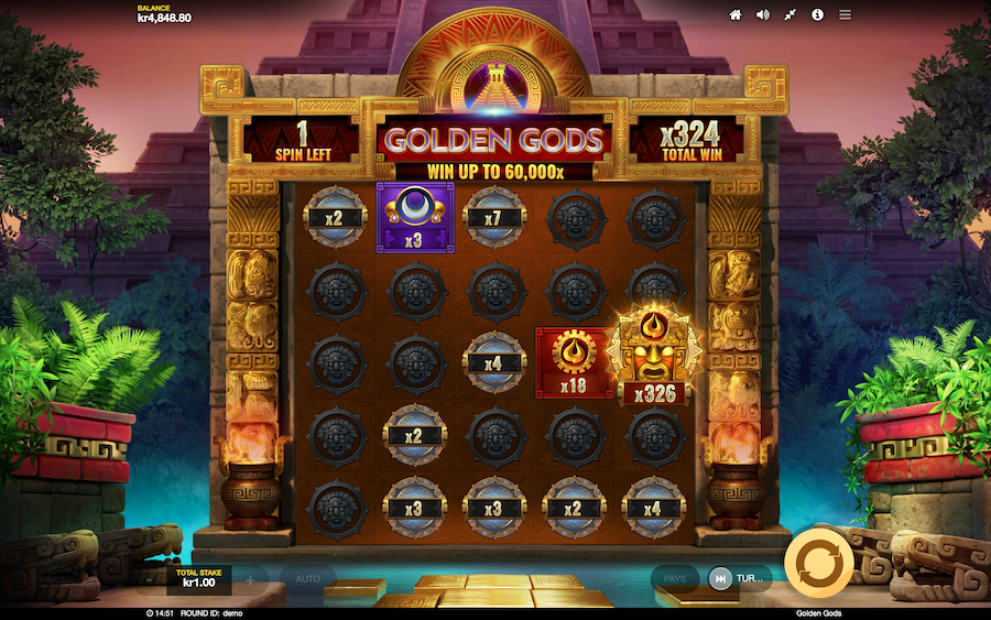 Land The God Symbols During The Bonus Feature In Golden Gods Slot To Receive Modifiers That Can Increase Your Winnings