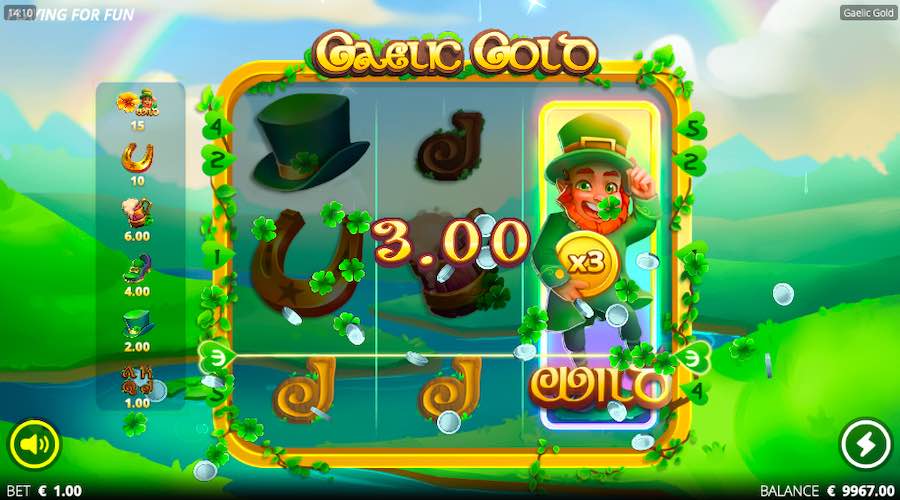 Wilds Up To X3 In Value Can Nudge In Place On Gaelic Gold Slot