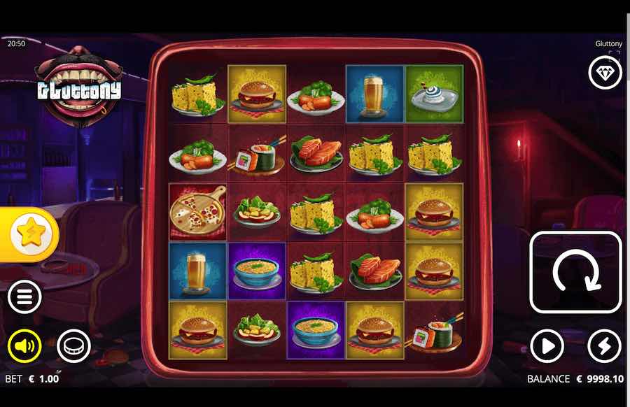 Gluttony Slot Base Game