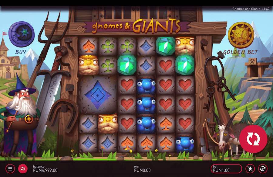 Gnomes & Giants Slot Base Game 