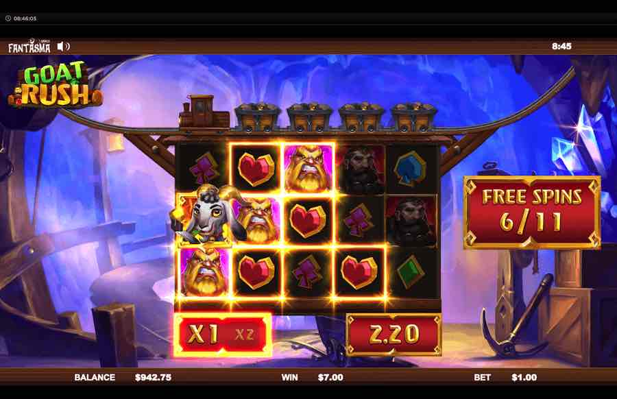 Goat Rush Slot Free Spins Feature