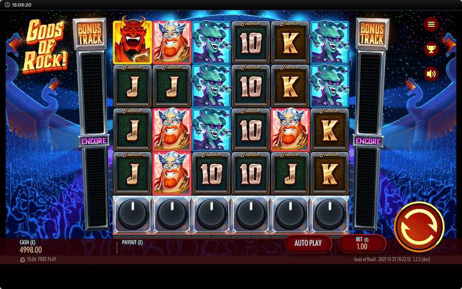 Play With 6 Reels, 466 Paylines, And Win Up To 20,000x Your Bet On Thunderkick's Gods Of Rock Online Slot