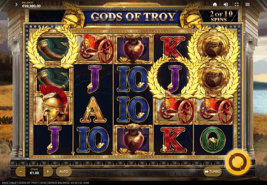 Play With 5 Reels, 30 Fixed Paylines And Win Up To 6,157x Your Bet In Red Tiger Gaming's Gods Of Troy Online Slot