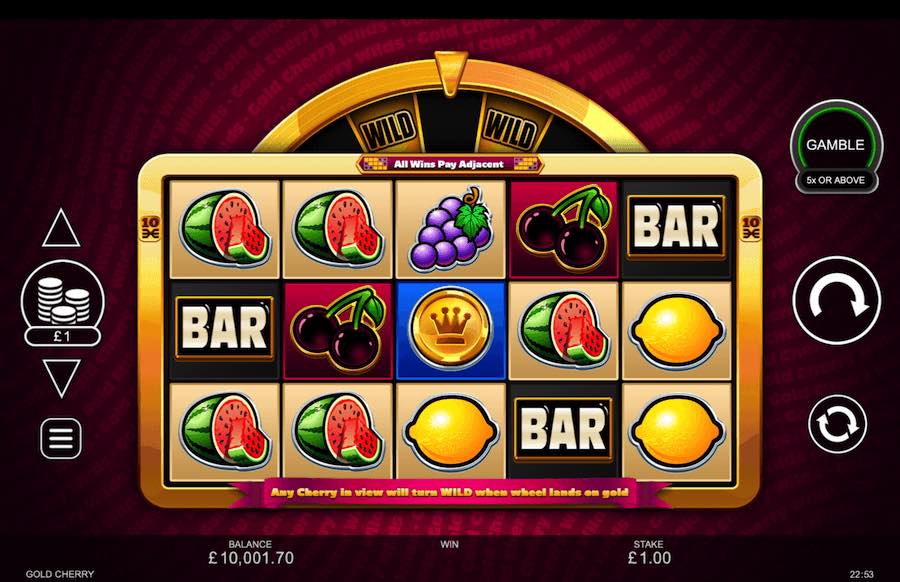 Play With 5 Reels, 10 Paylines, And Win Up To 10,000x Your Bet In Gold Cherry Online Slot From Provider Inspired Gaming