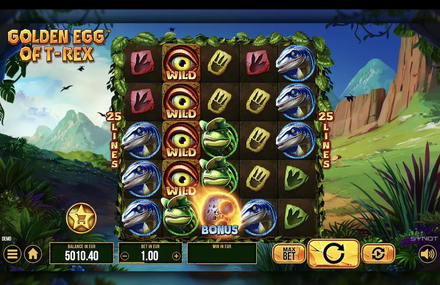 Golden Egg of T Rex Slot