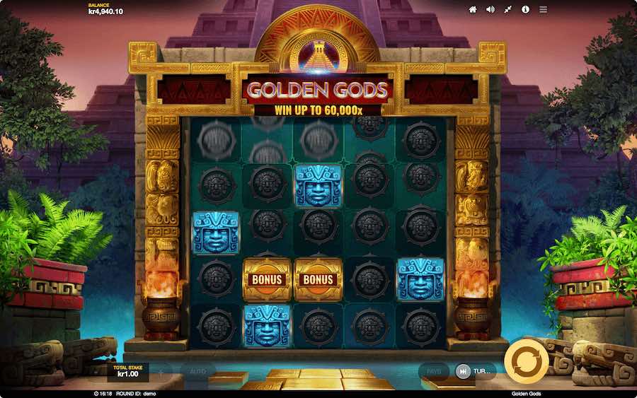 Gameplay Takes Place On A 5x5 Grid With 3,125 Active Paylines On Golden Gods Slot