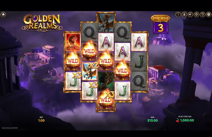 Golden Realms Slot Free Spins Feature