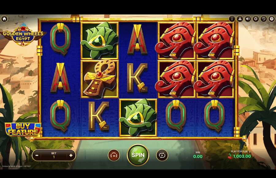 Golden Wheels Of Egypt Slot Base Game