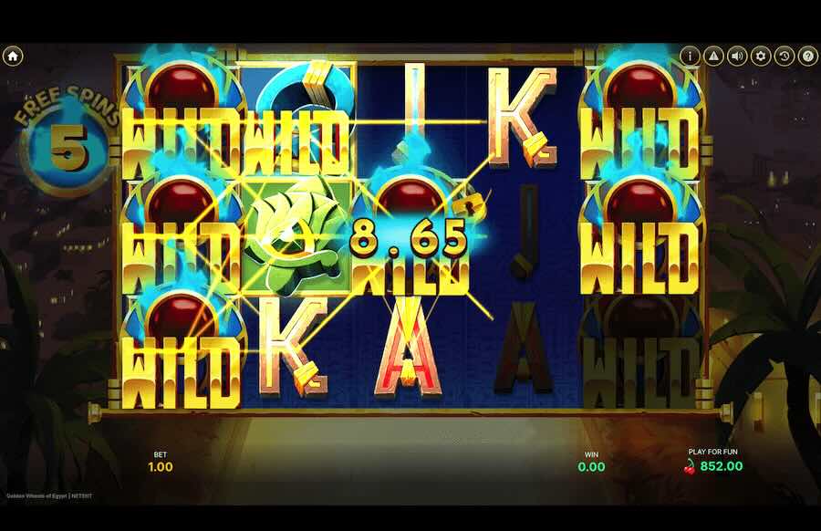 Golden Wheels Of Egypt Slot Free Spins Feature