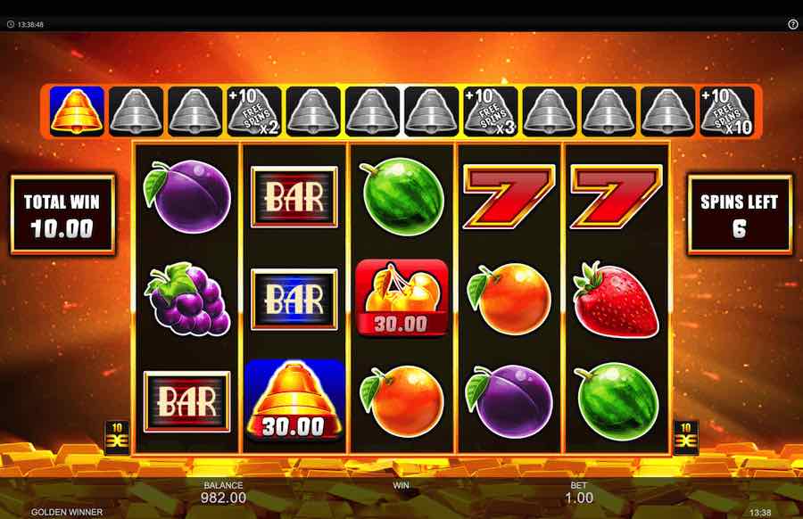 Golden Winner Slot Free Spins Feature 