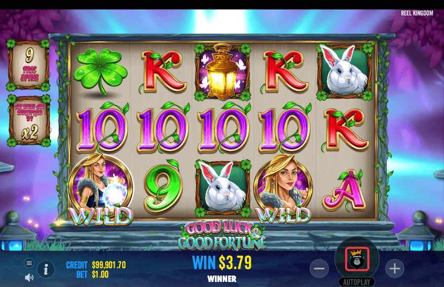 Good Luck & Good Fortune Free Spins Feature 