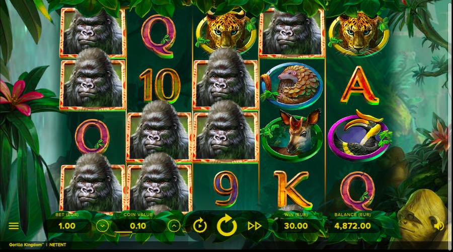 The Gorilla Symbol Is The Only Symbol That Can Stack On Gorilla Kingdom