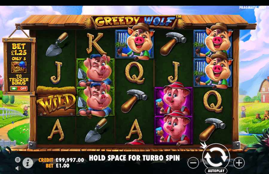 Greedy Wolf Slot Base Game