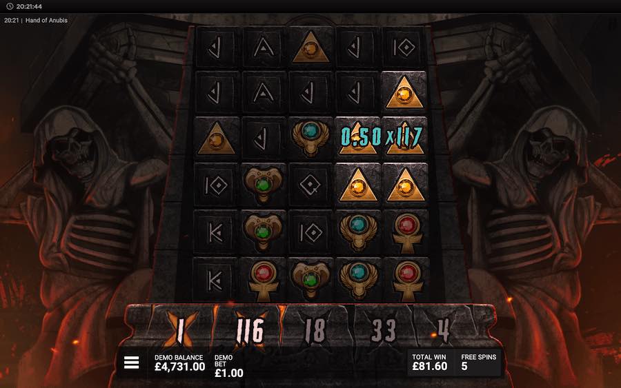 Hand Of Anubis Slot Free Spins Feature