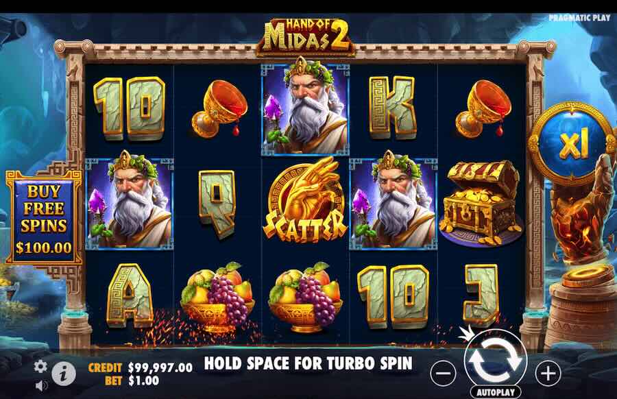 Hand Of Midas 2 Slot Base Game