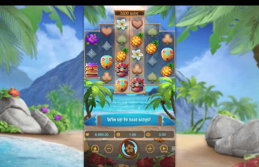 Hawaiian Tiki Slot Base Game 