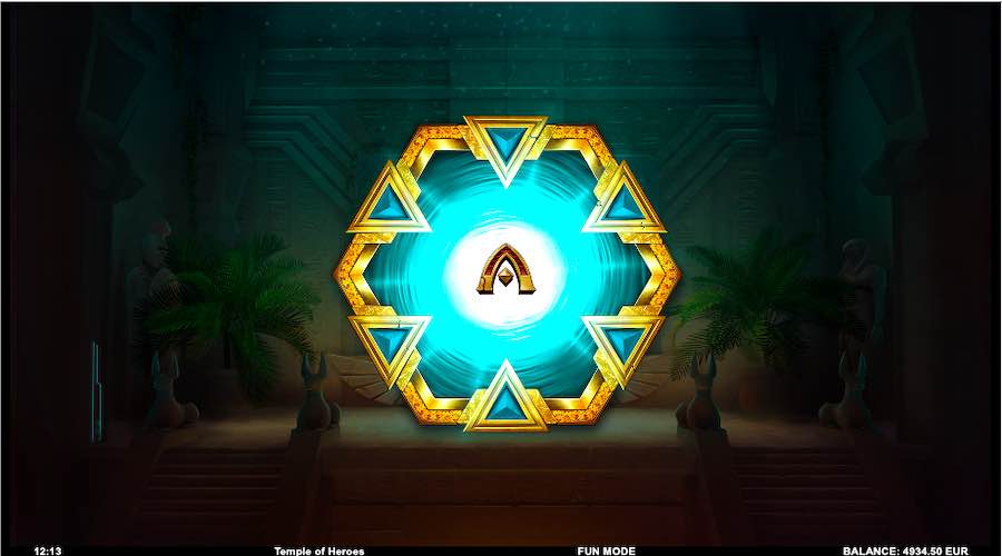 10 Free Spins And A Random Expanding Symbol Will Be Awarded For A Feature Trigger On Temple Of Heroes