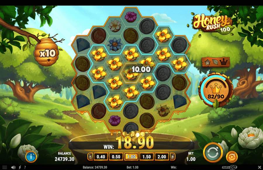 Honey Rush 100 Bonus Round 