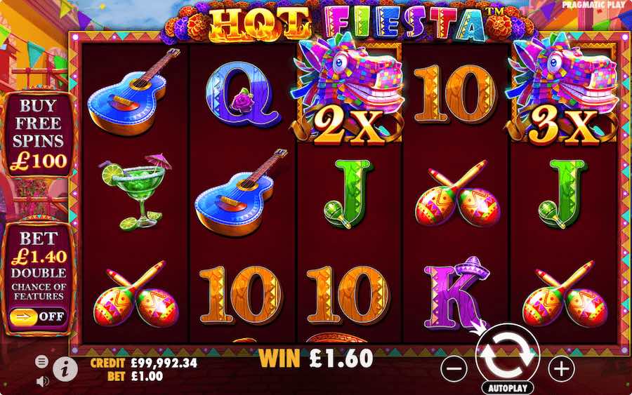 Play With 5 Reels, 25 Paylines, And Win Up To 5,000x Your Stake In Pragmatic Play's Hot Fiesta Slot