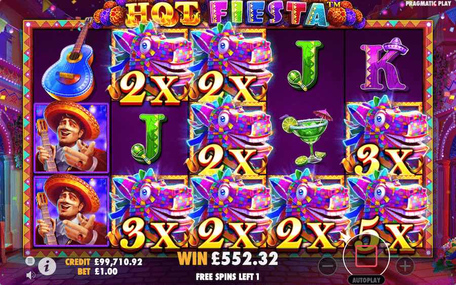 Play With Walking Wilds During The Free Spins Feature On Hot Fiesta Slot From Pragmatic Play