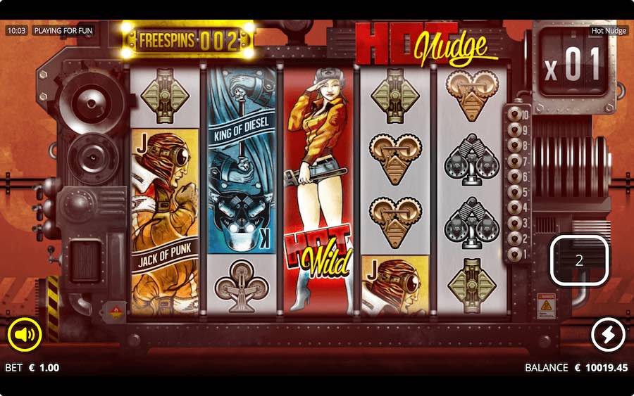 Land 3 Scatter Symbols In View To Trigger The Free Spins Feature On Hot Nudge Video Slot