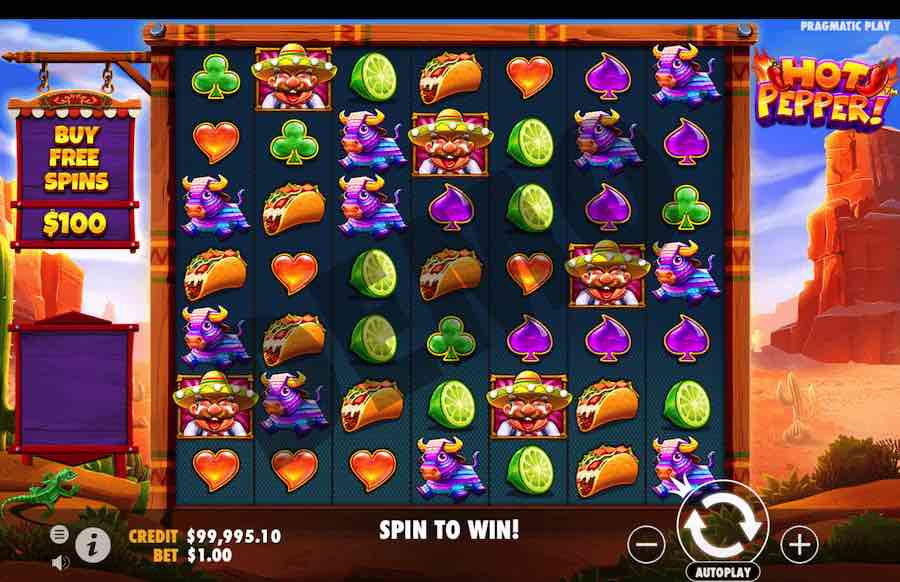 Hot Pepper Slot Base Game 