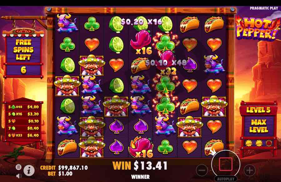 Hot Pepper Slot Free Spins Feature