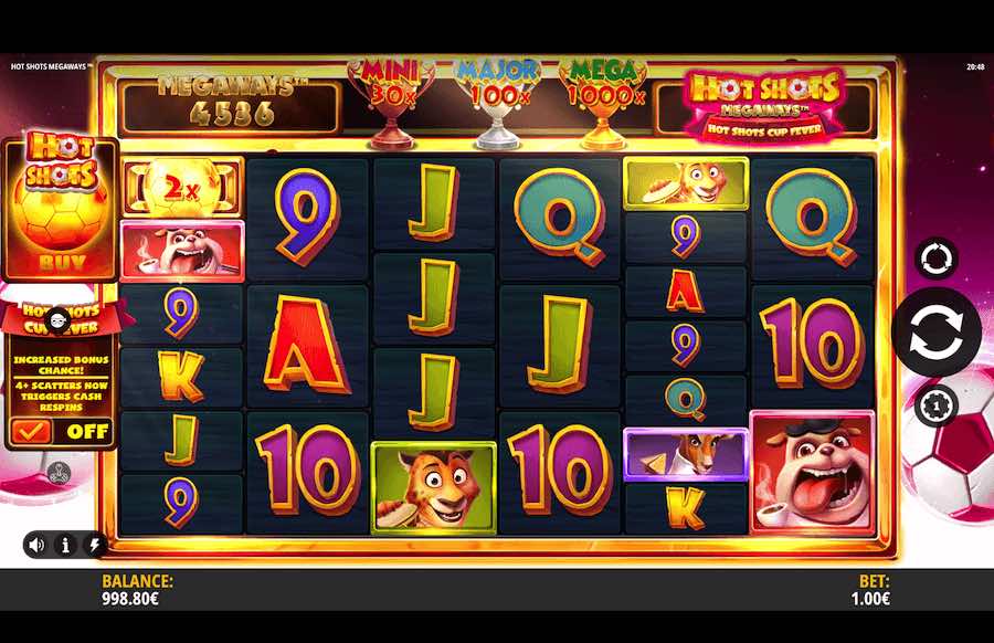 Win Up To 10,000x Your Bet Across 117,649 Paylines In The Hot Shots Megaways Slot From Game Provider Isoftbet