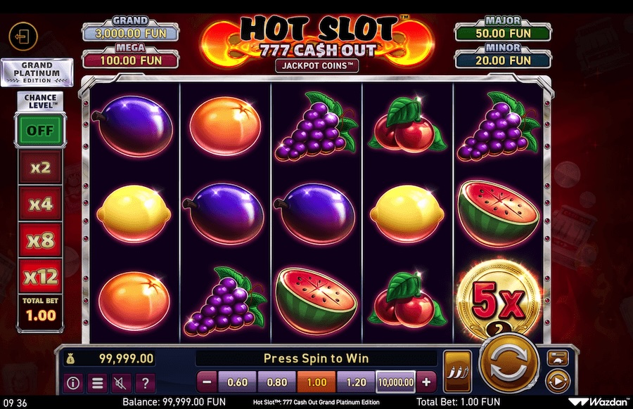 Hot Slot 777 Cash Out Grand Platinum Edition Slot