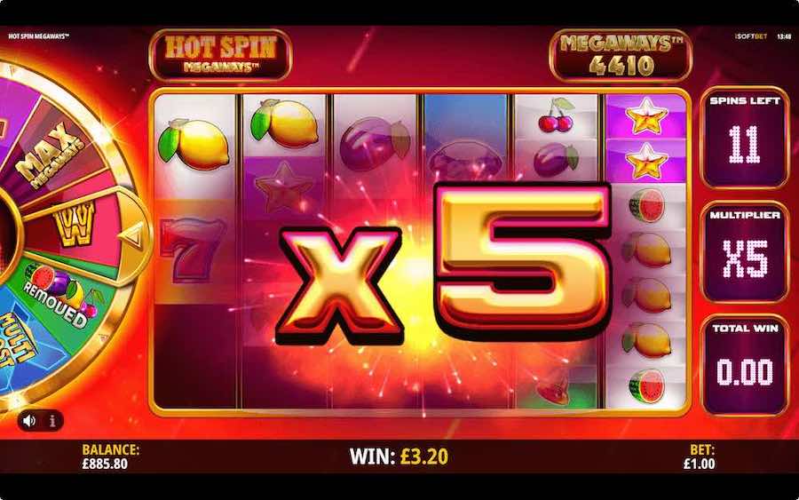 Play With An Unlimited Win Multiplier And Modifiers During The Free Spin Feature On Hot Spin Megaways™