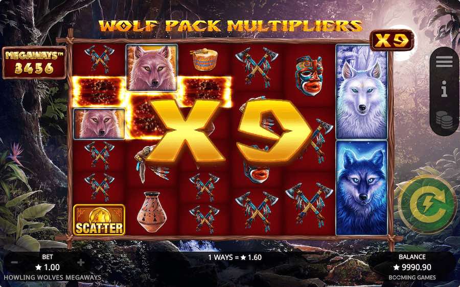 All In-game Modifiers Are More Likely To Trigger During The Free Spins Feature On Howling Wolves Megaways Slot