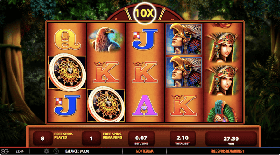 Montezuma Slot Free Spins Feature