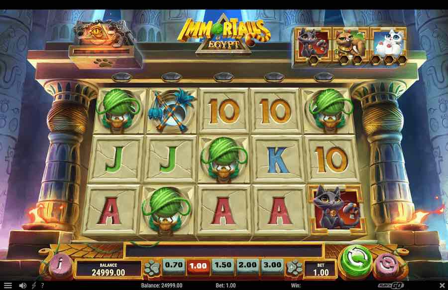 Win Up To 10,000x Your Bet In The Immortails Of Egypt Online Slot From Provider Play'n Go