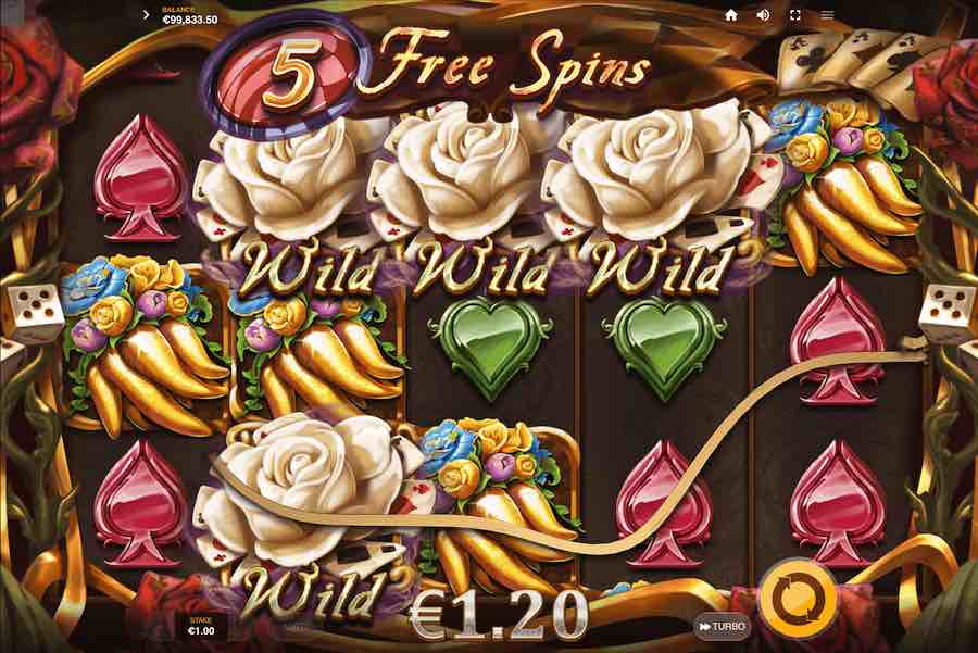 Land A Scatter Symbol On Reels 1, 3, And 5 To Trigger The Free Spins Feature On In The Rabbit Hole Video Slot