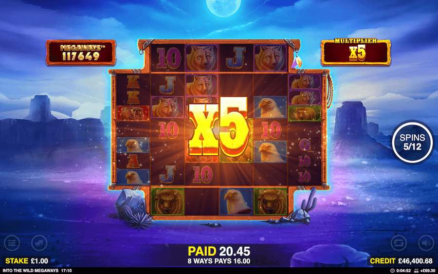 Play With An Unlimited Win Multiplier During The Free Spins Feature On Into The Wilds Megaways Video Slot