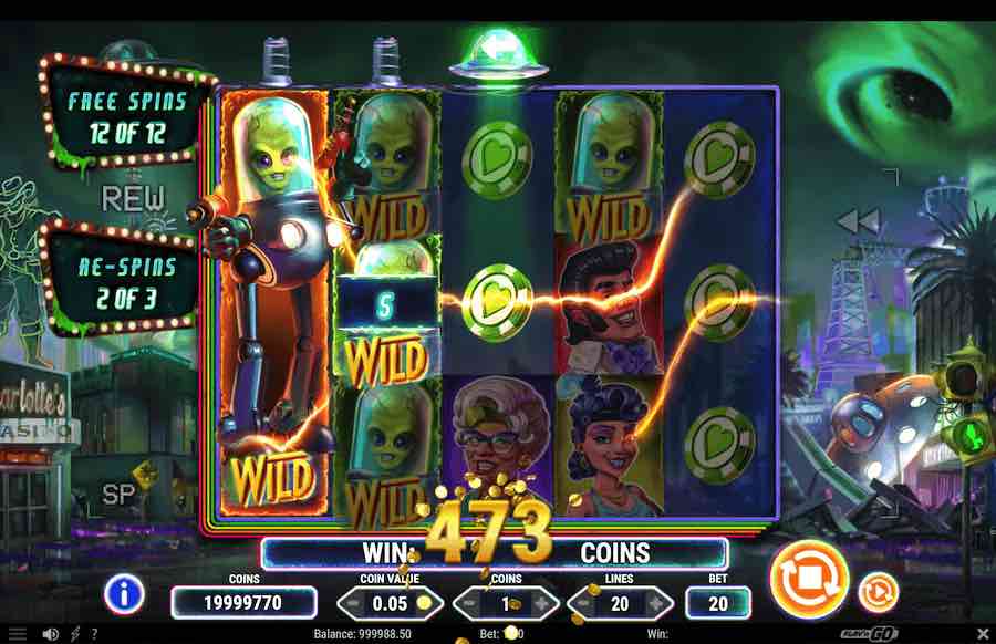 Invading Vegas Slot Free Spins Feature