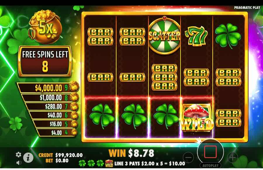 Irish Cash Chips Slot Bonus Feature