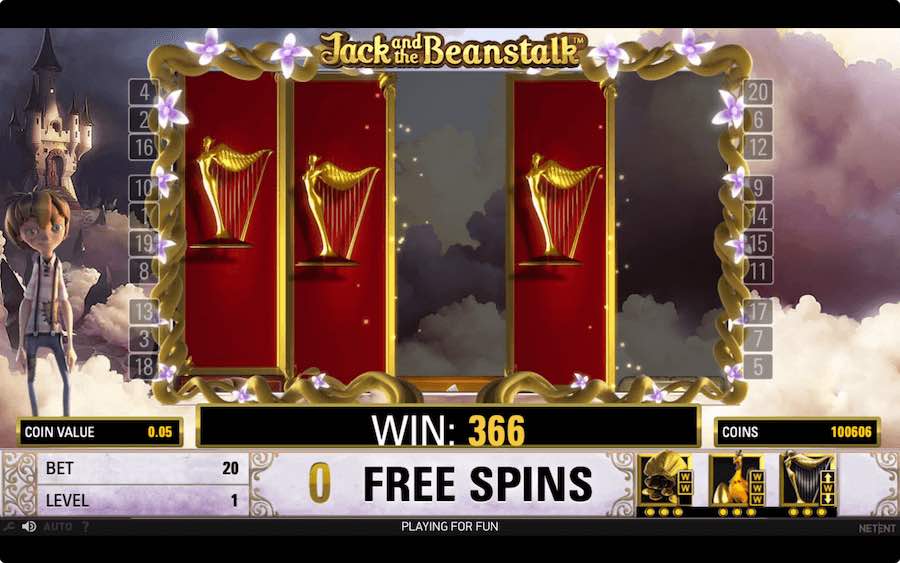 Jack And The Beanstalk Slot Free Spins Feature