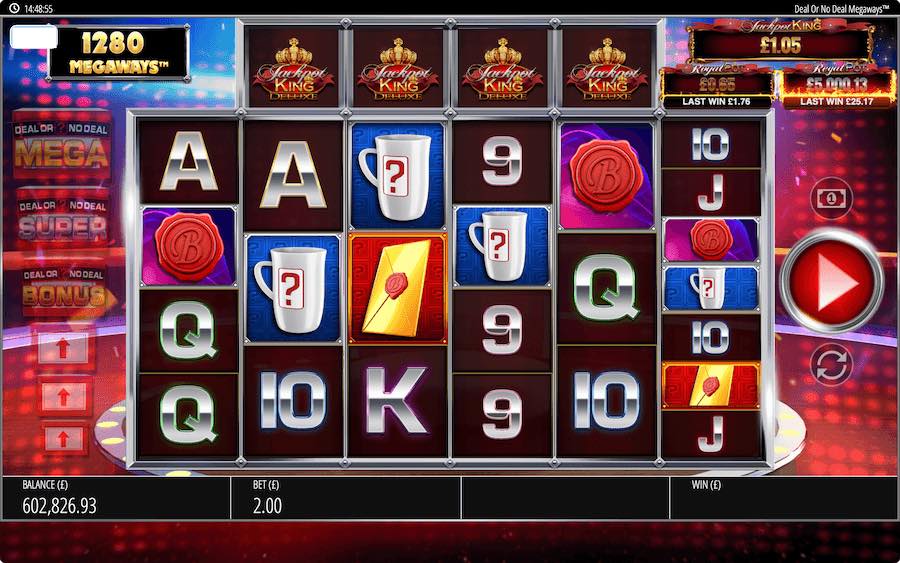 Complete A Full Line Of Jackpot King Symbols To Trigger The Bonus Feature