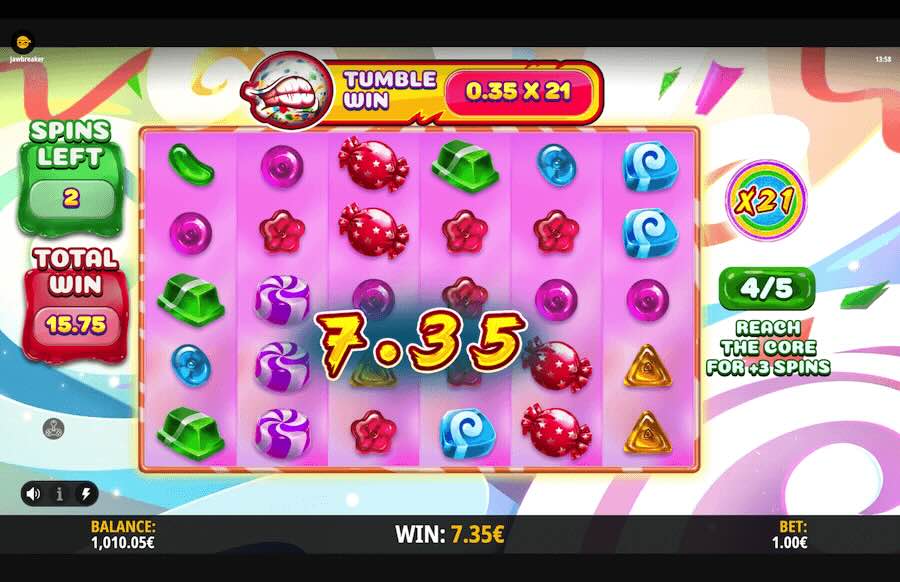 Jawbreaker Slot Free Spins Feature