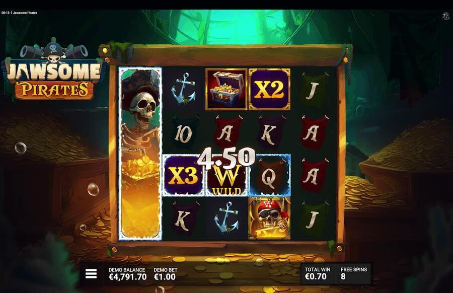 Jawsome Pirates Slot Free Spins Feature