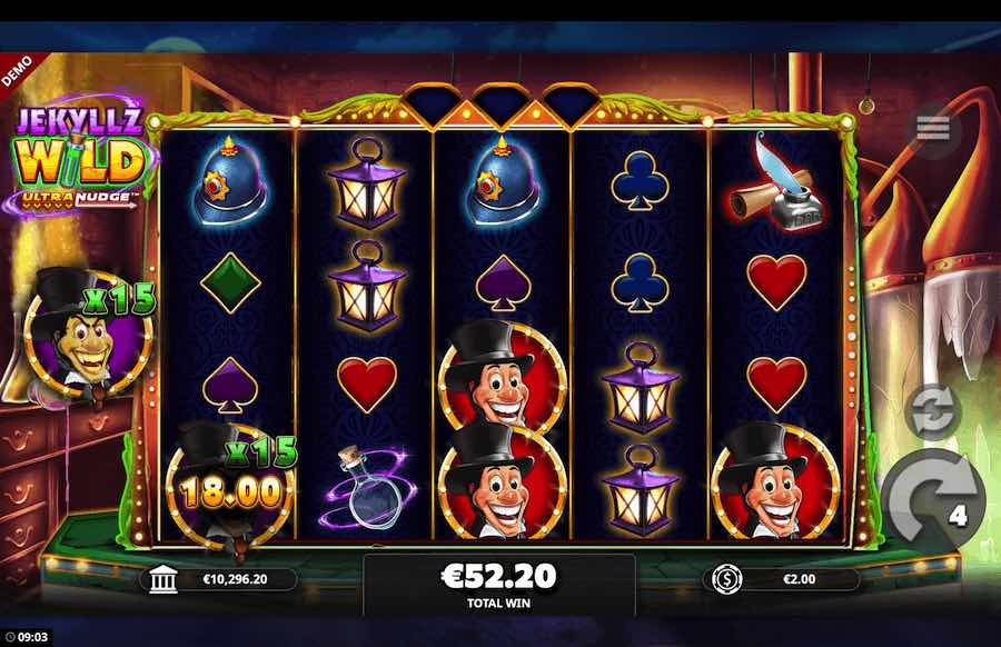 Collect Three Bonus Symbols In The Base Game To Trigger The Free Spins Feature On Jekyllz Wild Ultranudge Video Slot