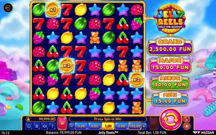 Jelly Reels Online Slot From Wazdan Comes With 8 Reels, Over 16 Million Paylines, And A Maximum Win Of 2,500x Bet.