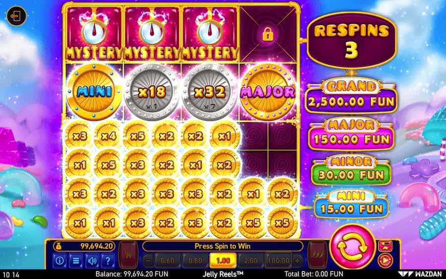 There Are Potentially Huge Prizes Up For Grabs When You Trigger The Bonus Feature On Jelly Reels Video Slot