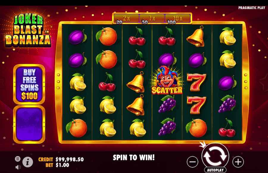 Joker Blast Bonanza Slot Base Game