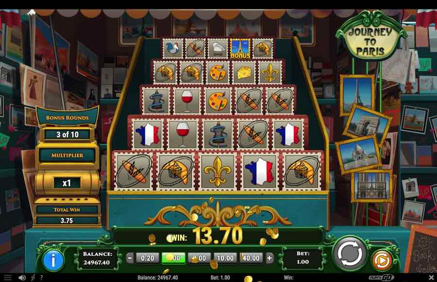 Journey To Paris Slot Bonus Feature