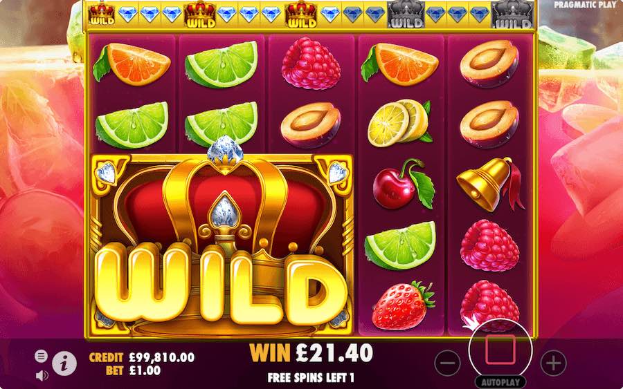 Increase The Size Of The Wild Symbol During The Free Spins Feature On Juicy Fruits Slot