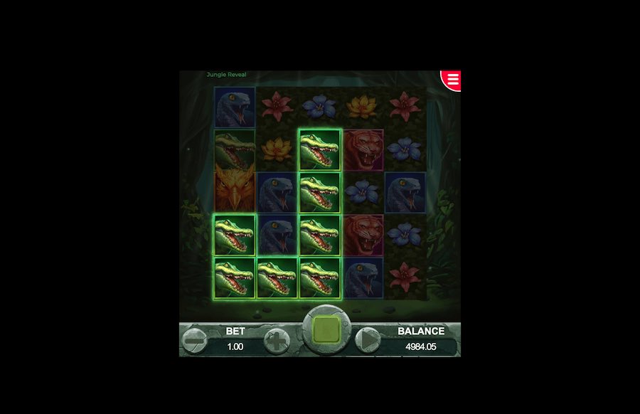 Jungle Reveal Slot Bonus Feature 