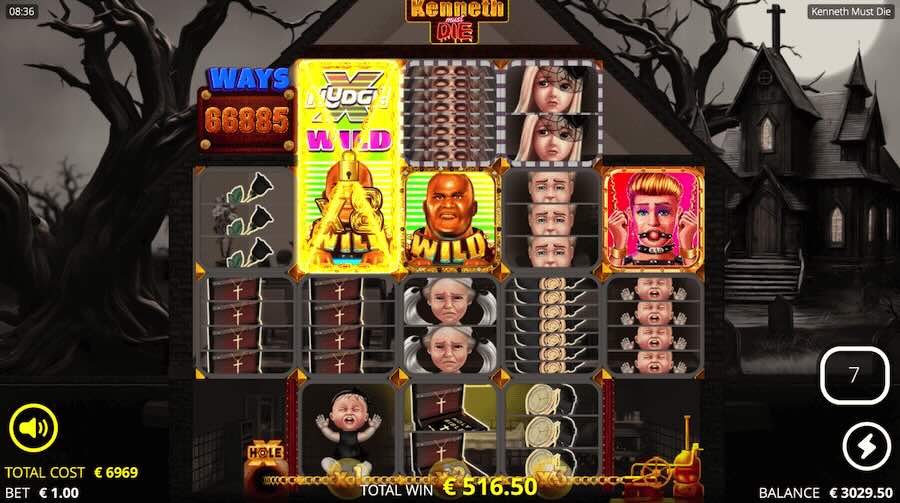 Kenneth Must Die Slot Free Spins Feature